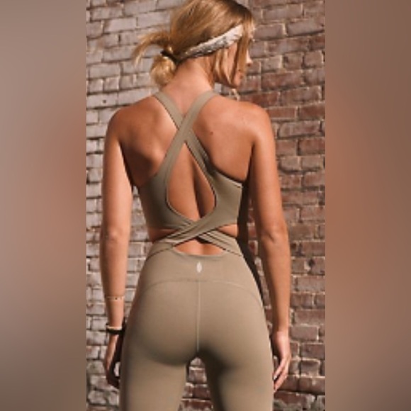 FP Movement by Free People Pants - Women's Tan Jumpsuit